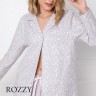Пижама байковая Aruelle Aria светло-серый