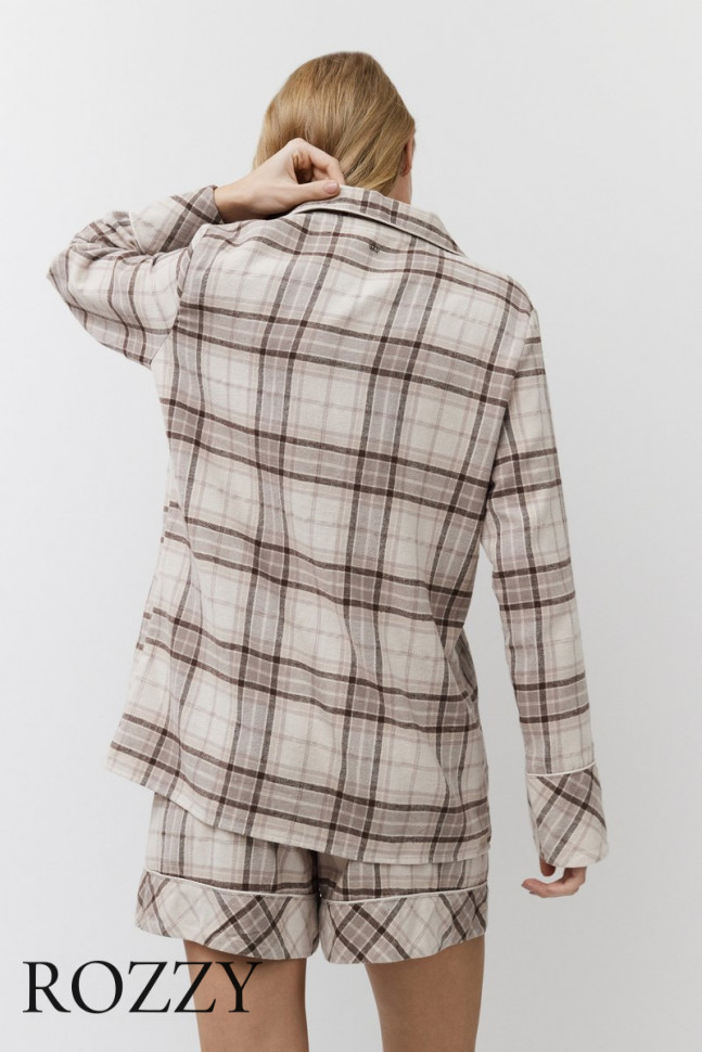 Пижама фланелевая Aruelle Maelle бежевый