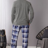 Пижама мужская Key MNS 430 2 B21 серый/синий