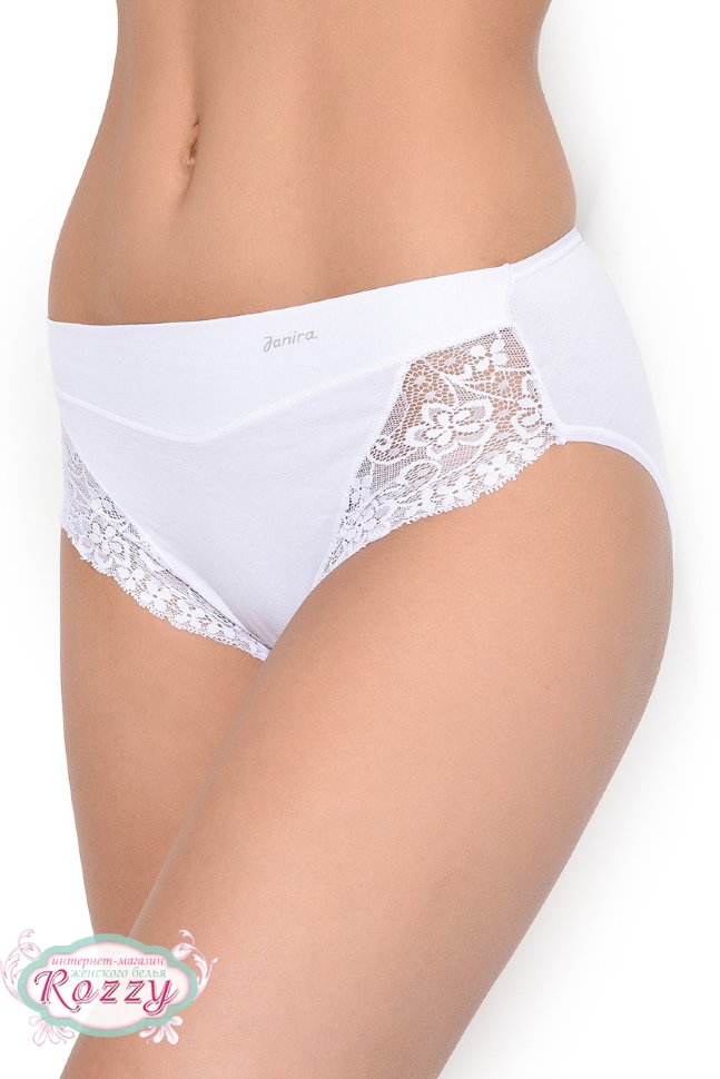 Трусы классика хлопковые Janira Maxi 31645 (31397) (2шт.) белый, ванильный, песочный, черный