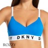Бюстгальтер бескаркасный хлопковый DKNY Cozy Boyfriend DK4518 синий