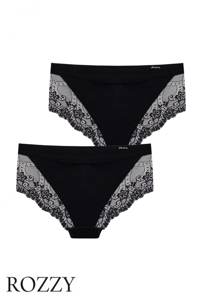 Трусы макси хлопковые Janira Esencial 31645 черный (уп.2шт.)