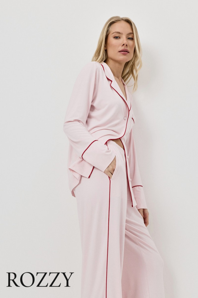 Пижама вискозная Aruelle Amoria светло-розовый