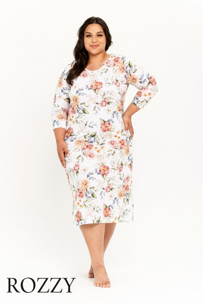 Сорочка хлопковая Taro Louisa Maxi 3248/3263 мультиколор