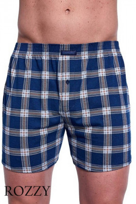 Трусы боксеры мужские Cornette 002/008-19 темно-синий/серый