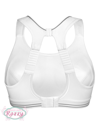 Бюстгальтер спортивный без косточек Shock Absorber S5044 белый/серебро