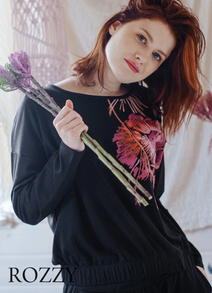 Пижама вискозная Key LHS 902 20/21 черный