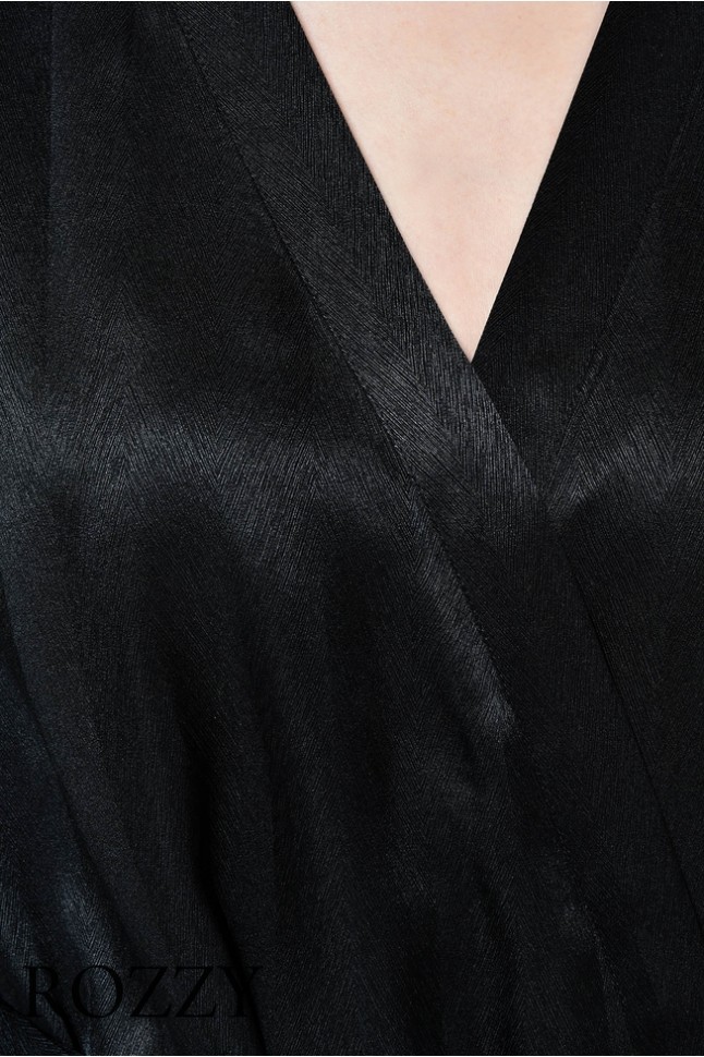 Халат шелковый Oryades Madison 141908 черный