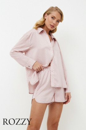 Пижама атласная Aruelle Aurelia светло-розовый