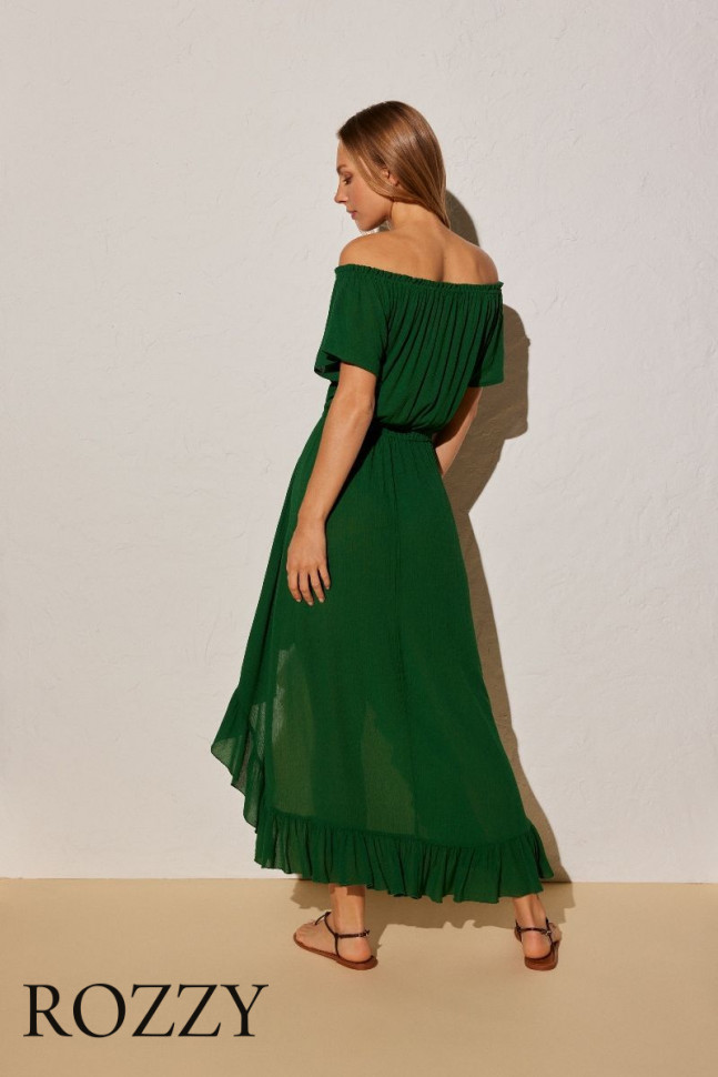 Платье пляжное вискозное Ysabel Mora 85918 зеленый