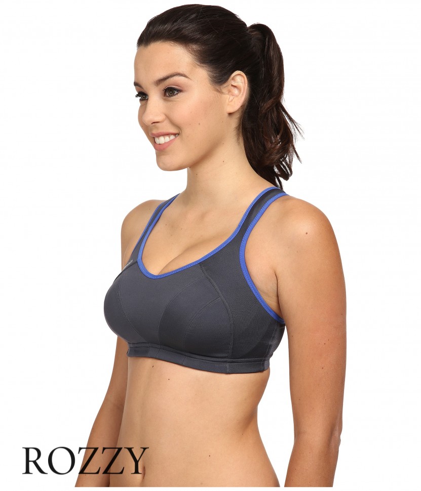 Бюстгальтер спортивный бескаркасный Shock Absorber S4490 серый