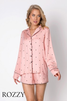 Пижама вискозная Aruelle Mona розовый