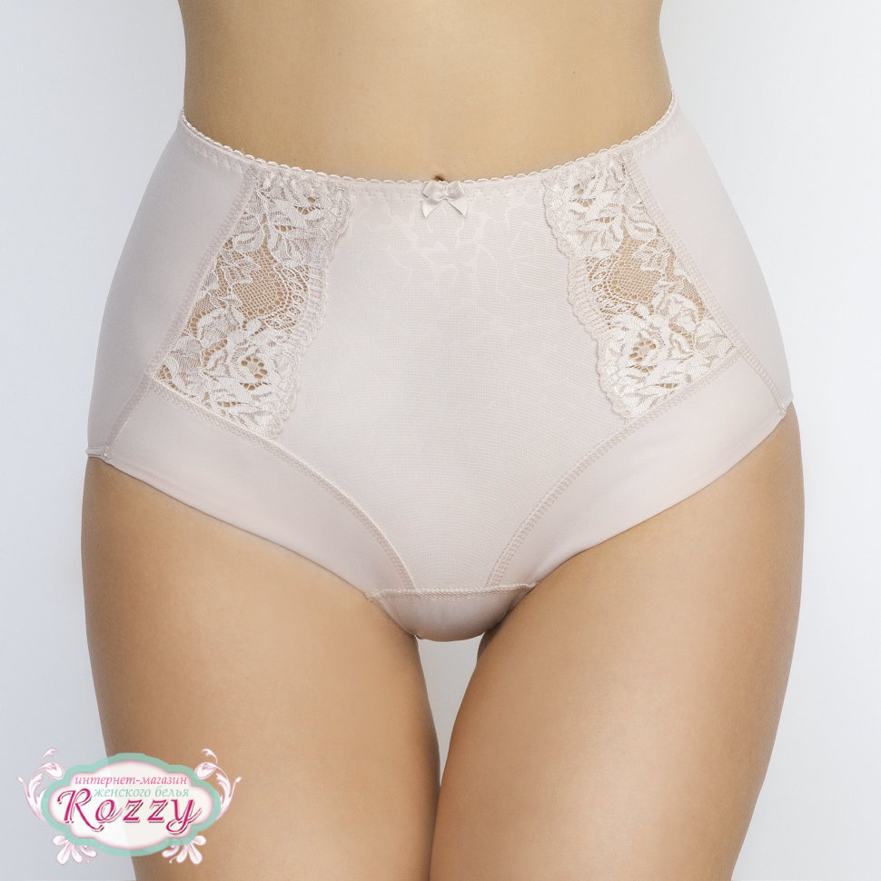 Трусы макси Senselle by Felina Summer Rose Lace 22009 серебристый пион  