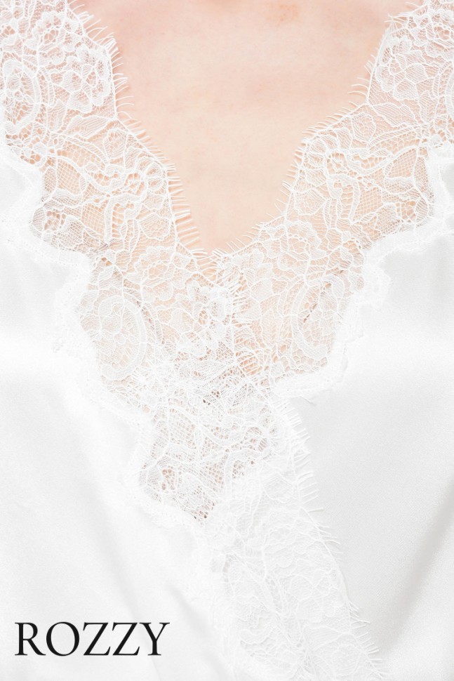 Халат шелковый Oryades Clair 151910 ванильный 