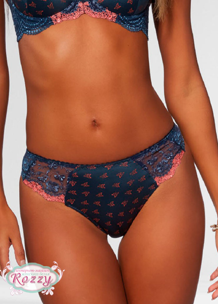 Трусы бразильяна Kris Line Romance сине-зеленый