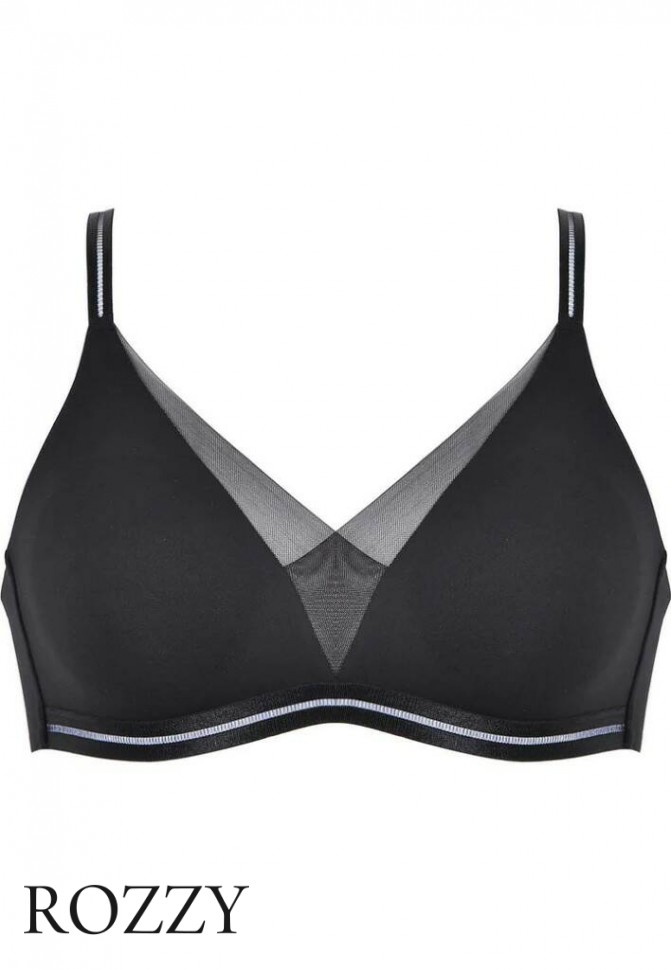 Бюстгальтер без косточек Naturana Everyday 5658 черный Ф+К