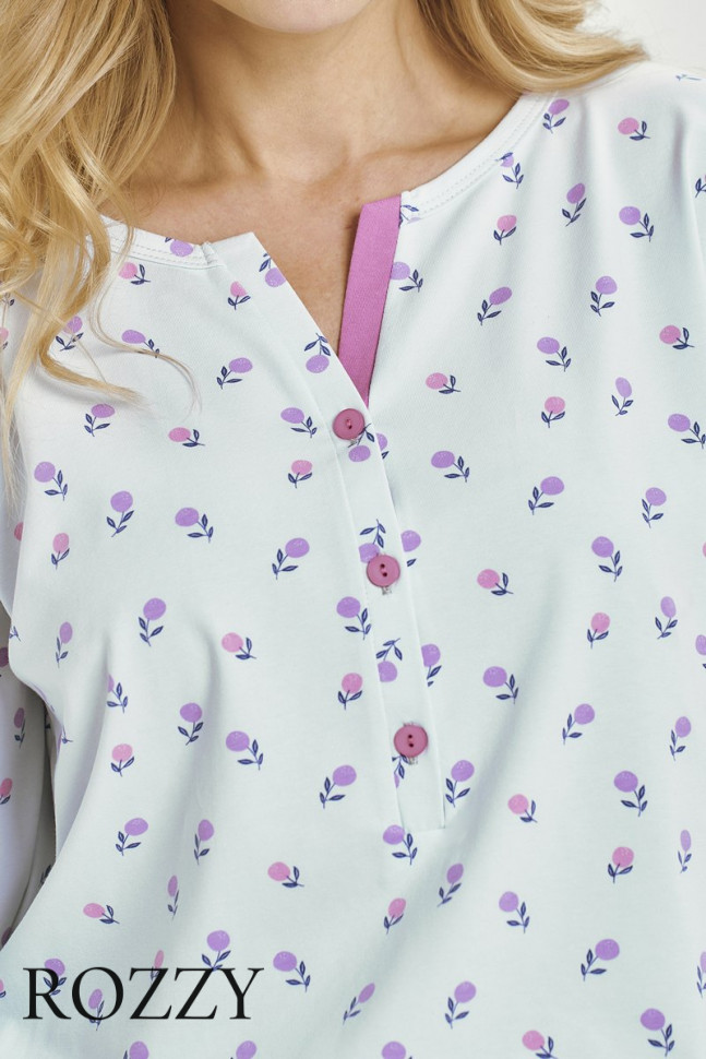 Пижама хлопковая Taro Yolanda 3446/3462 белый/розовый