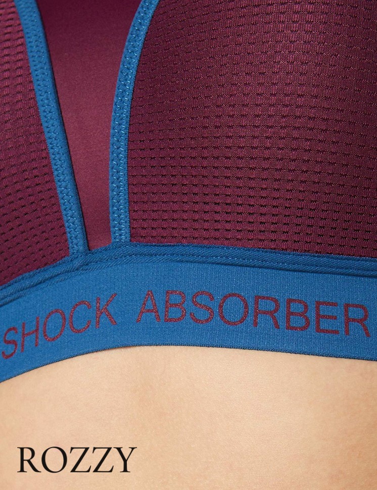 Бюстгальтер спортивный без косточек Shock Absorber S06S7 клюква
