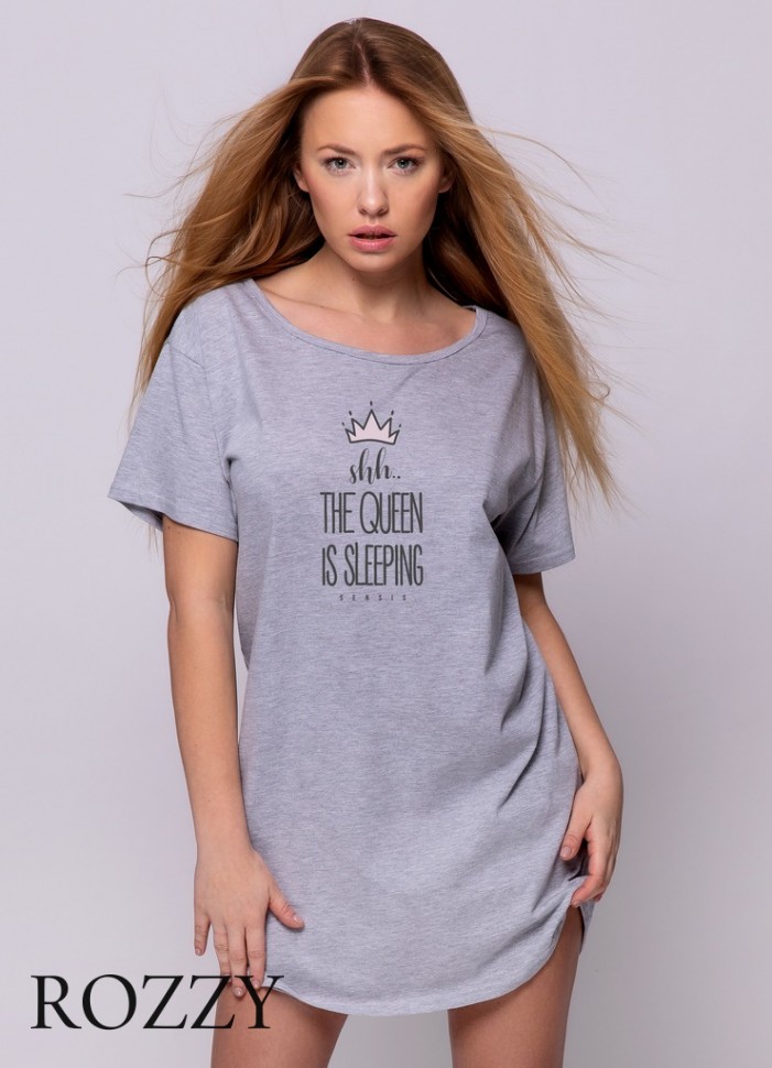 Сорочка хлопковая Sensis Crown серый