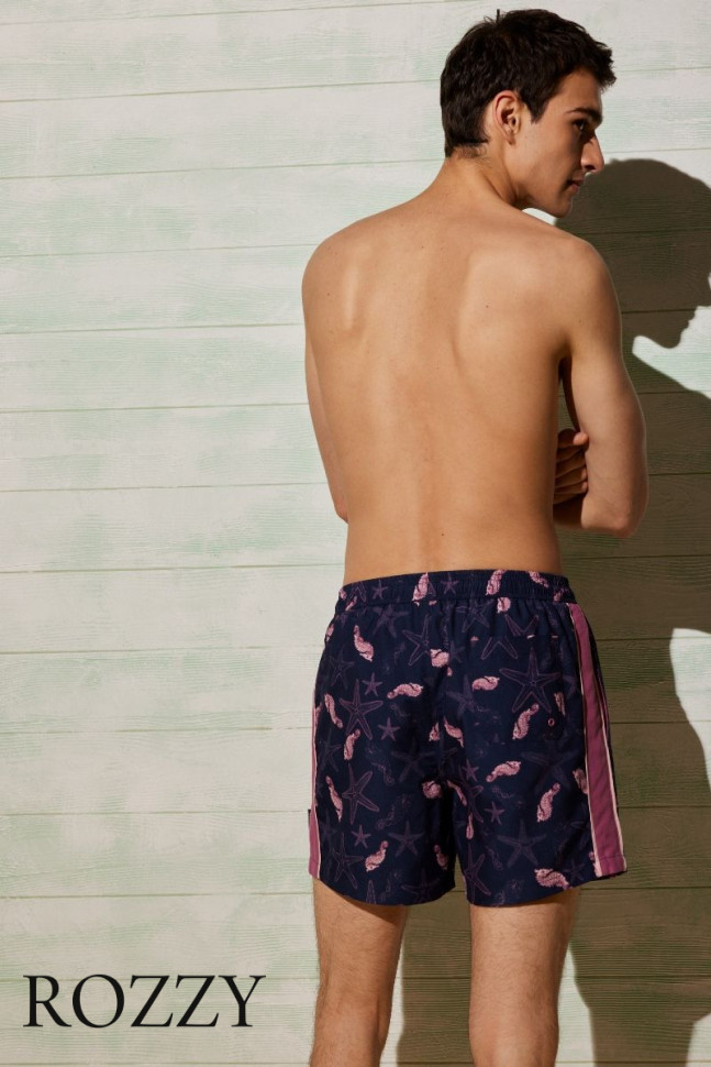 Шорты купальные мужские Ysabel Mora 90091 фиолетовый/вишневый