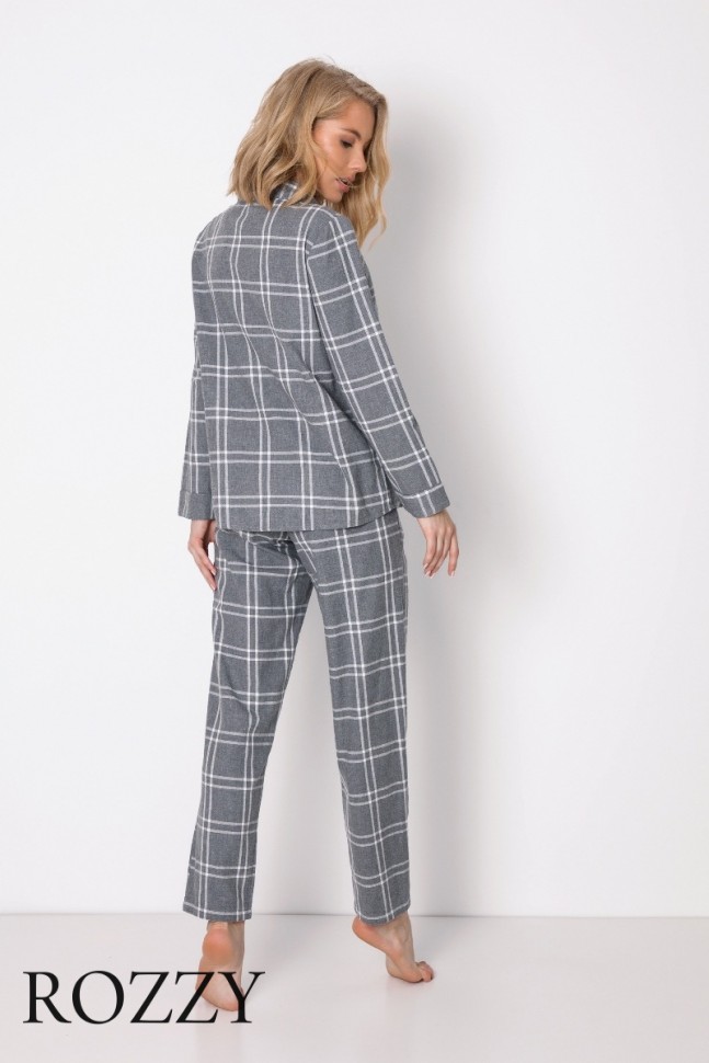 Пижама фланелевая Aruelle Tyra графитовый