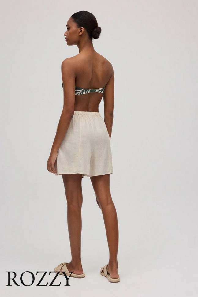 Шорты пляжные вискозные Ysabel Mora 86169 бежевый