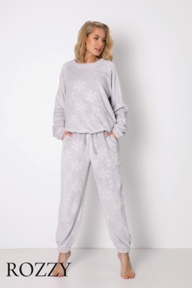 Пижама флисовая Aruelle Betsy Set Soft серый
