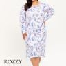Сорочка хлопковая Taro Ginny Maxi 3238/3261 голубой