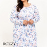 Сорочка хлопковая Taro Ginny Maxi 3238/3261 голубой