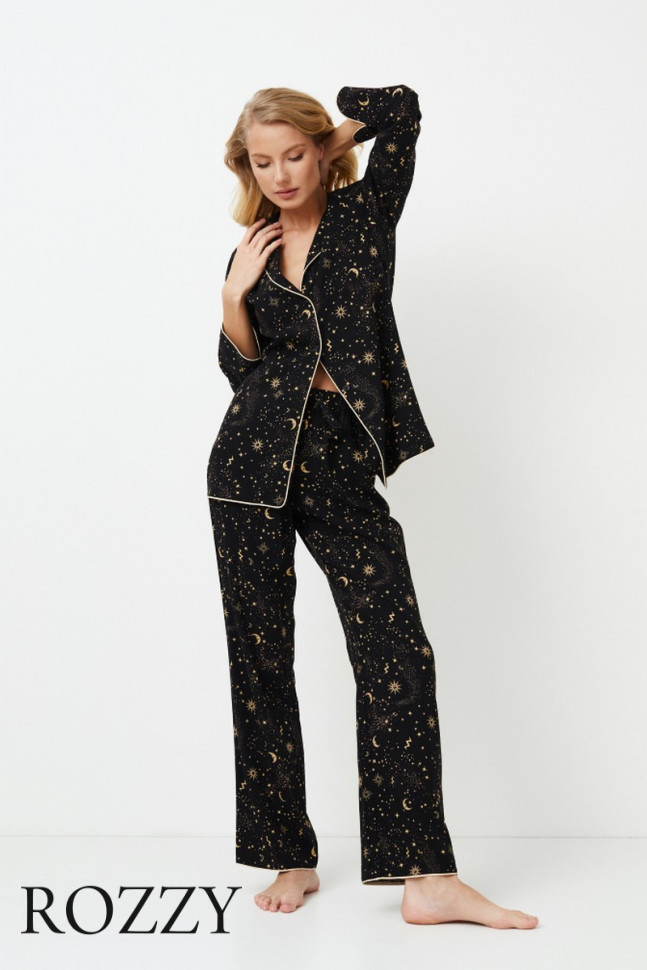 Пижама вискозная Aruelle Alexandra черный