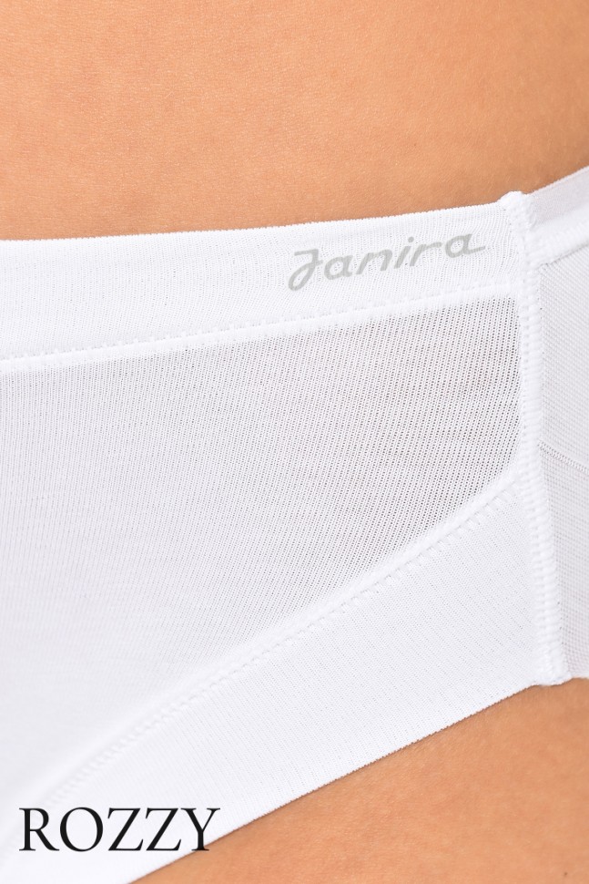 Трусы классика хлопковые Janira Cotton Band 31862 белый, песочный, черный 