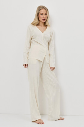 Пижама хлопковая Aruelle Cambria Set экрю