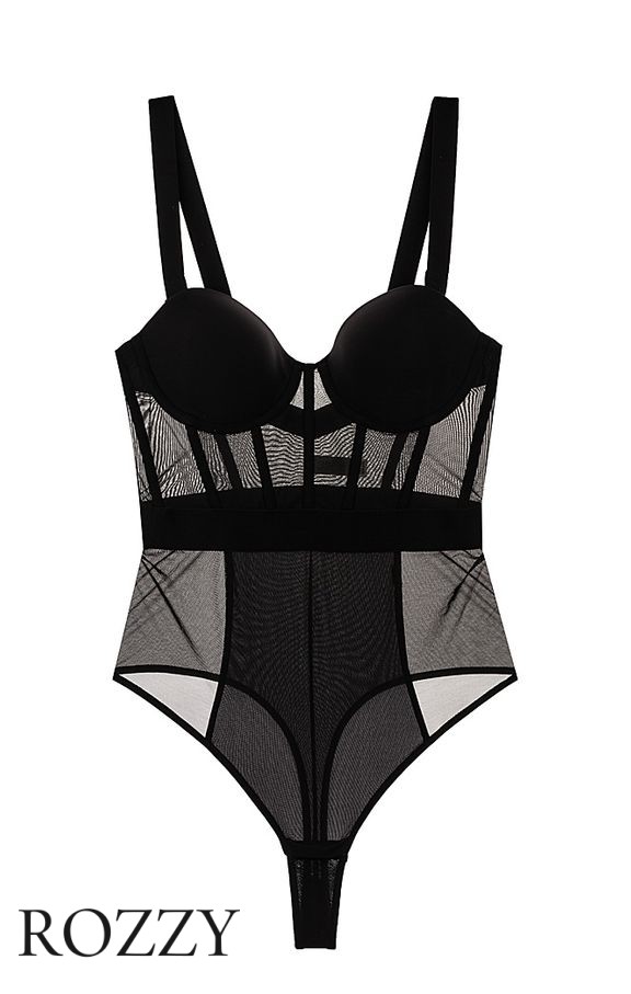 Боди DKNY Sheers DK6008 черный купить в Москве