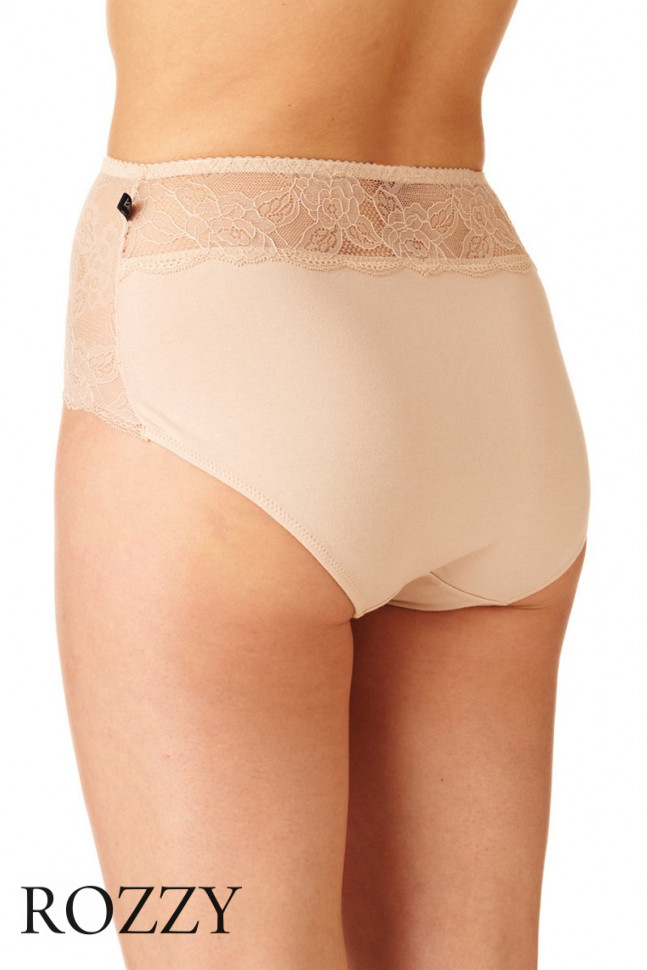 Трусы макси хлопковые Key LPF 280 бежевый (уп.2шт.) 