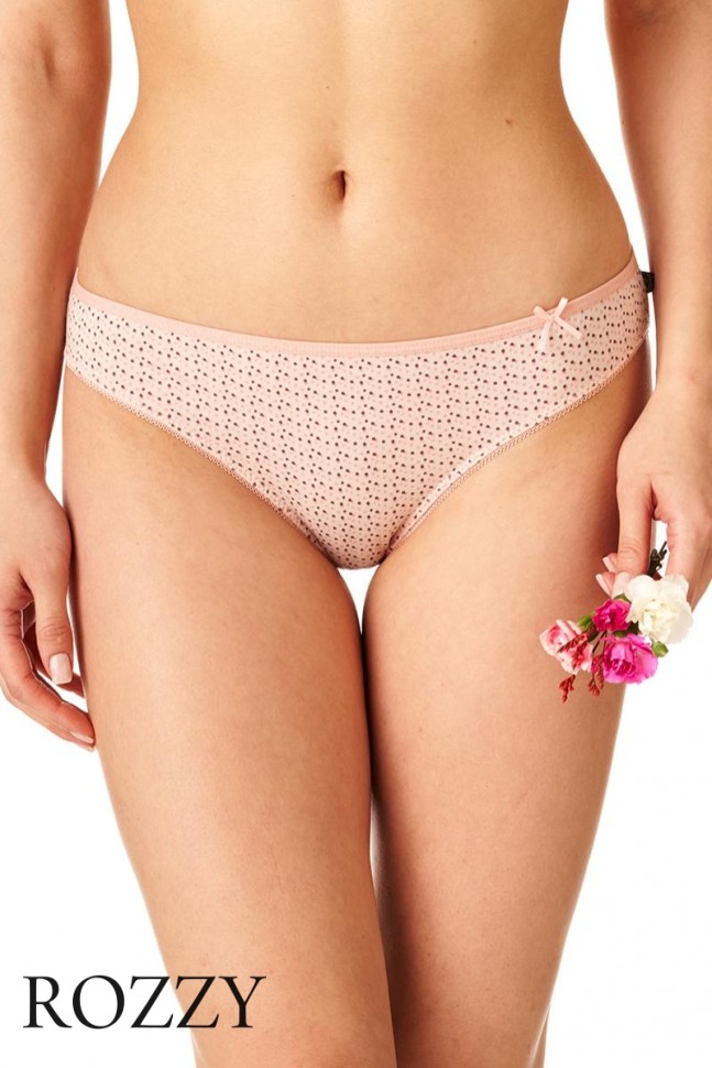 Трусы бикини хлопковые Key LPR 733 B22 розовый/коричневый (уп.2шт.) 