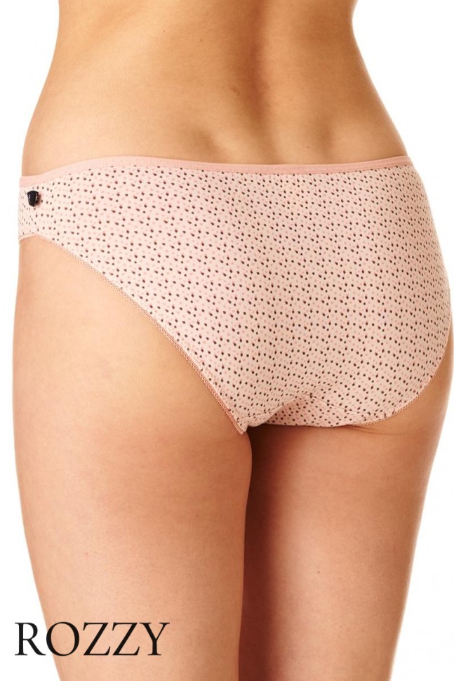 Трусы бикини хлопковые Key LPR 733 B22 розовый/коричневый (уп.2шт.) 