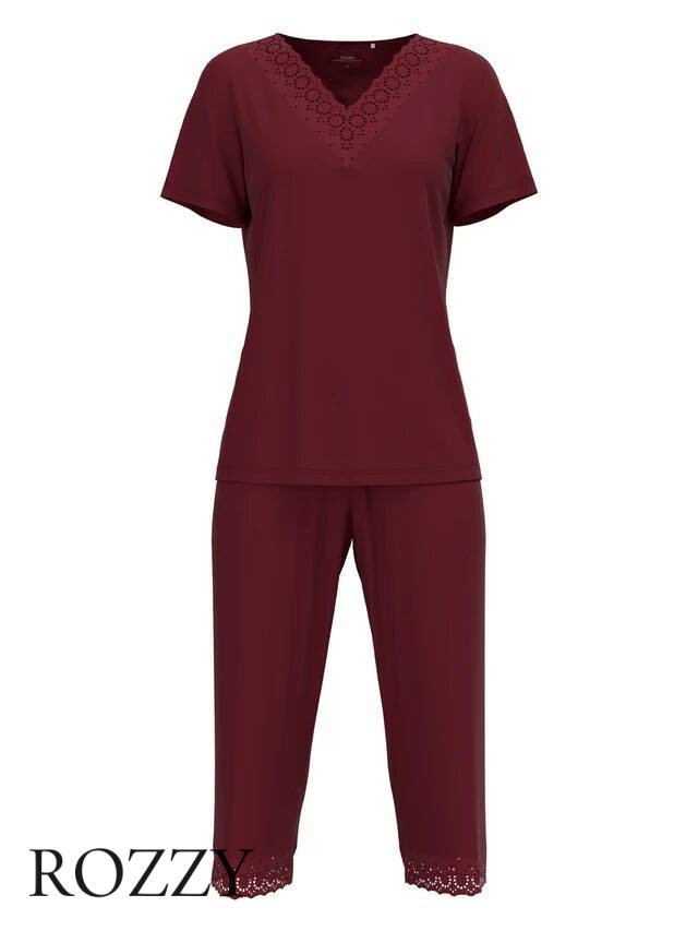 Пижама Calida Glamorous Nights 44297 вишневый