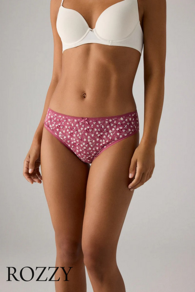 Трусы слипы хлопковые Ysabel Mora 19021 светло-розовый/амарант (уп.2шт.)