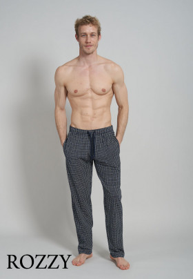 Брюки пижамные мужские Ceceba 031044/4XL-5XL синий/клетка