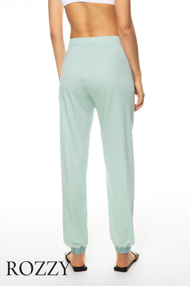 Брюки домашние хлопковые Mey Malea 17258 серо-зеленый