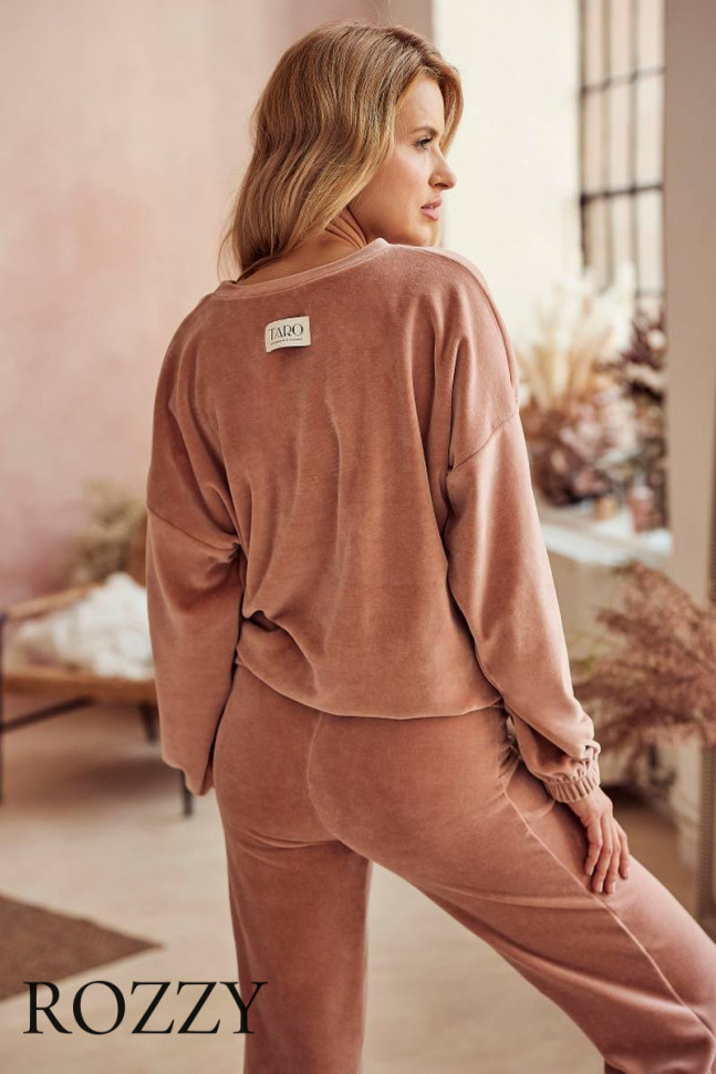 Костюм домашний велюровый Taro Belle 3023 бежевый