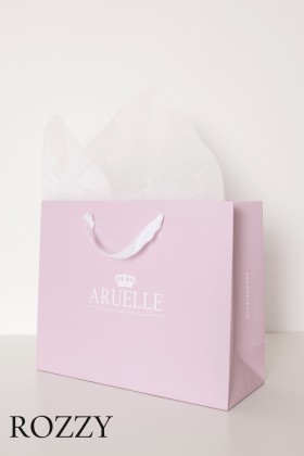  Пакет бумажный Aruelle розовый