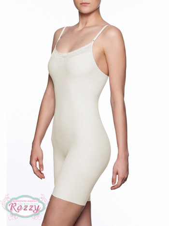 Комбидресс корректирующий обрезной LIZ 53256 кремовый, бежевый, розовый,черный