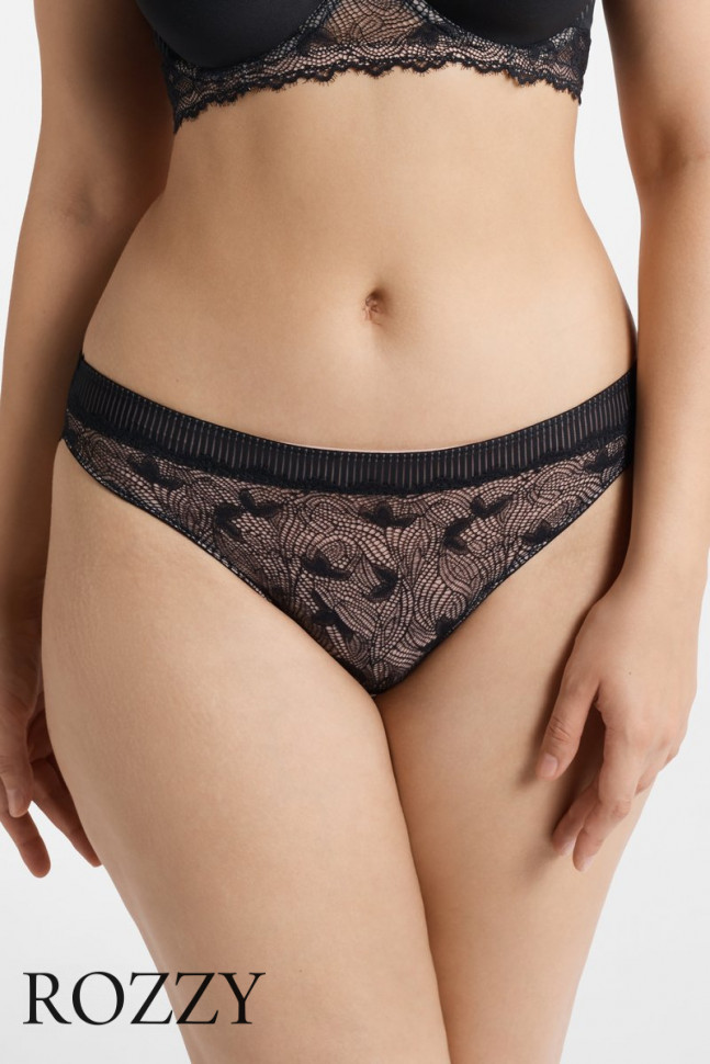 Трусы слипы Esotiq Kyoko 40522 черно-бежевый