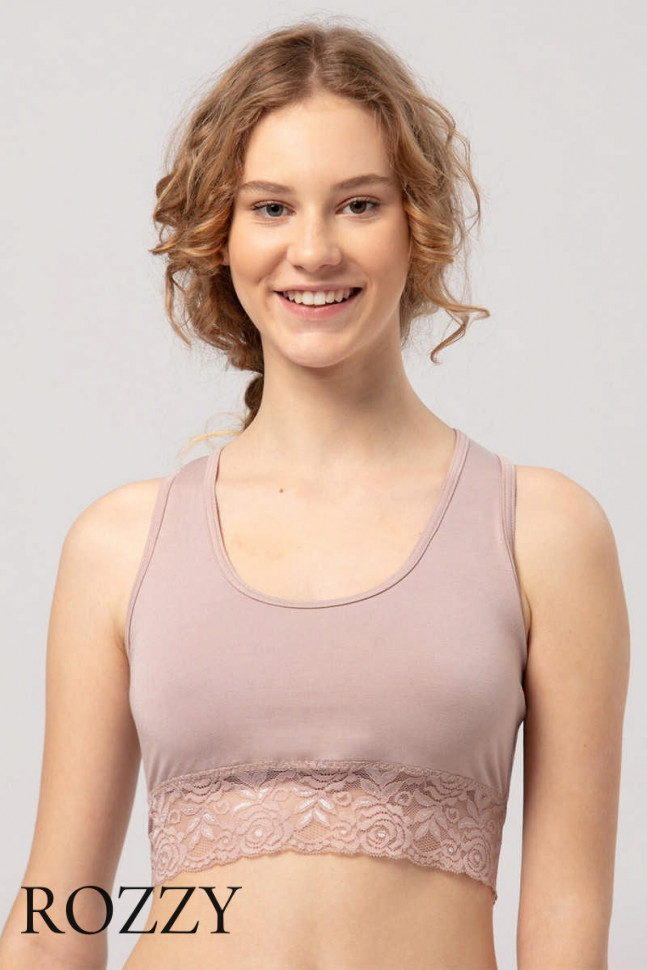 Топ хлопковый Key LBT 111 бежевый