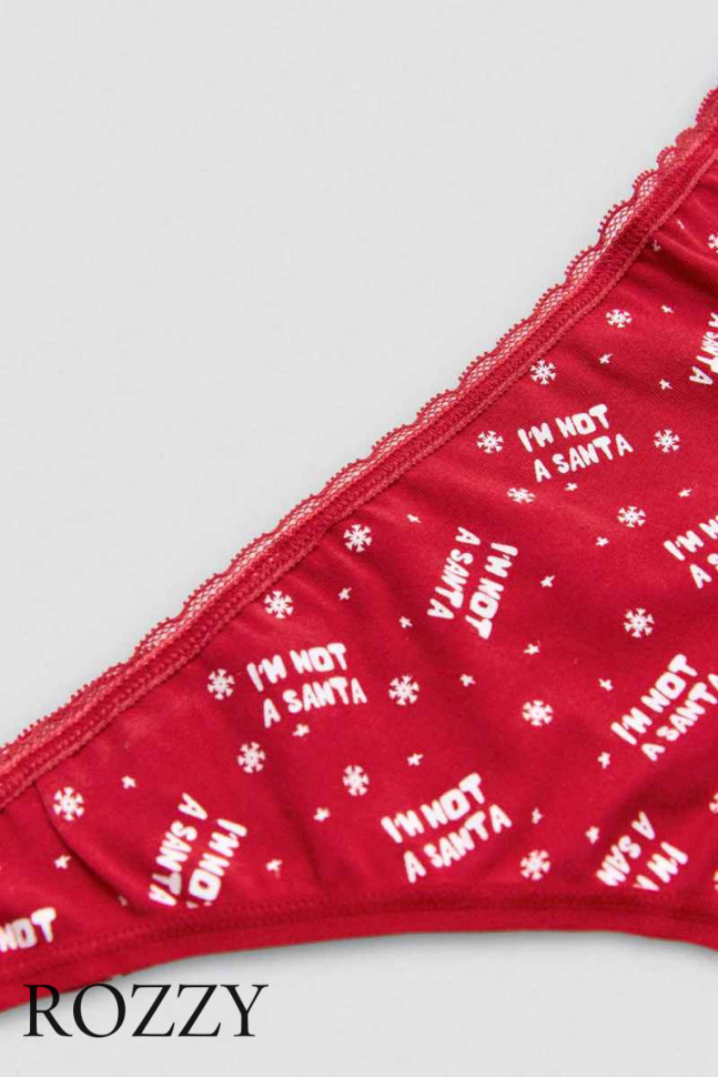 Трусы стринги хлопковые Ysabel Mora 19488 красный