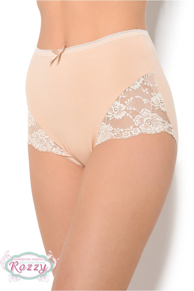 Трусы супер макси хлопковые Cote Coton 75302 белый, бежевый, черный (уп.2шт.)  