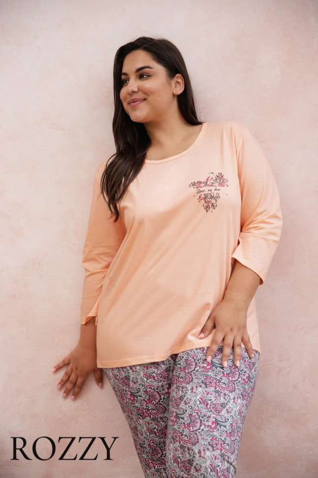 Пижама хлопковая Taro Melissa Maxi 3010/3017 мультиколор