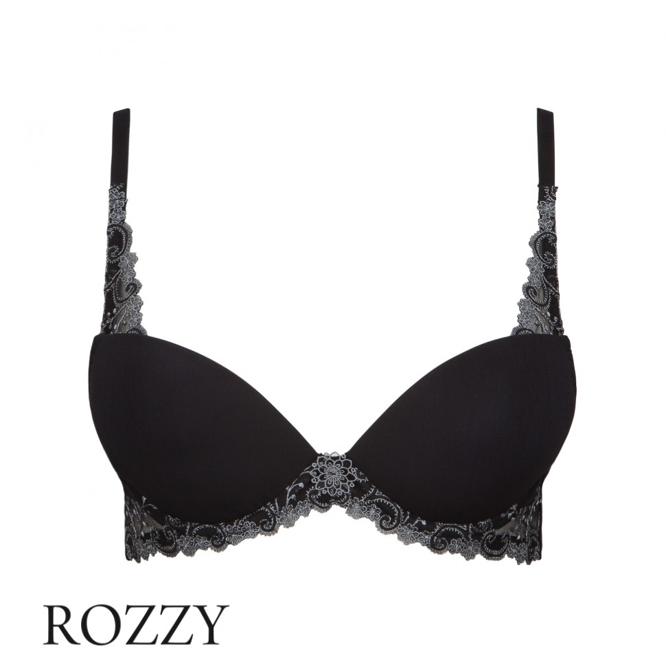 Бюстгальтер пуш-ап Simone Perele Delice 12X340 черно-серый