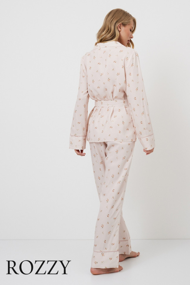 Пижама вискозная Aruelle Freesia пудровый